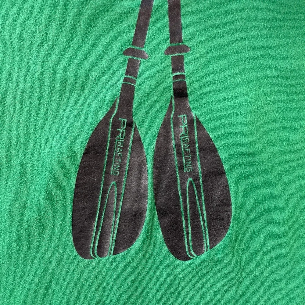 Polo Ralph Lauren T Shirt Mens Medium Green Canoe Class Preppy Custom Fit